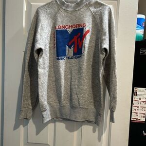 Texas Longhorns MTV music television size large sweatshirt vintage